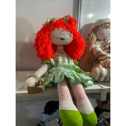 BONECA CABELO LARANJA